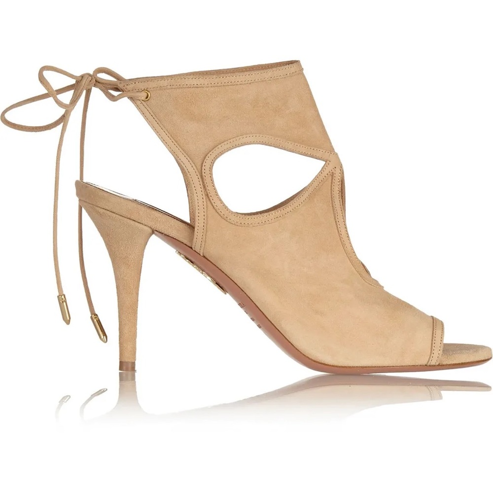 Aquazzura Sexy Thing 105 Suede Sandal